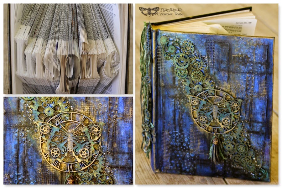 Scrapping On The Edge Mixed Media Altered Book Finnabair Creative Team