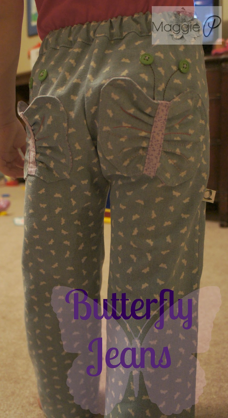 The Maggie Peach Butterfly JeansKCWC Day 7