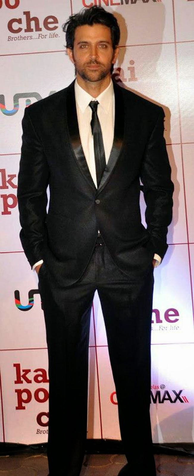 printed shirt with black suit