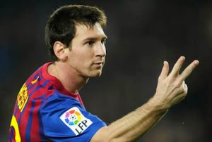 Messi celebra un Hattrick
