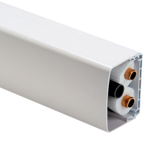 Use canaletas plásticas para mejorar la estética de cualquier instalación  de equipos de aire acondicionado. Protegen tuberías, aislantes y el rubatex  del