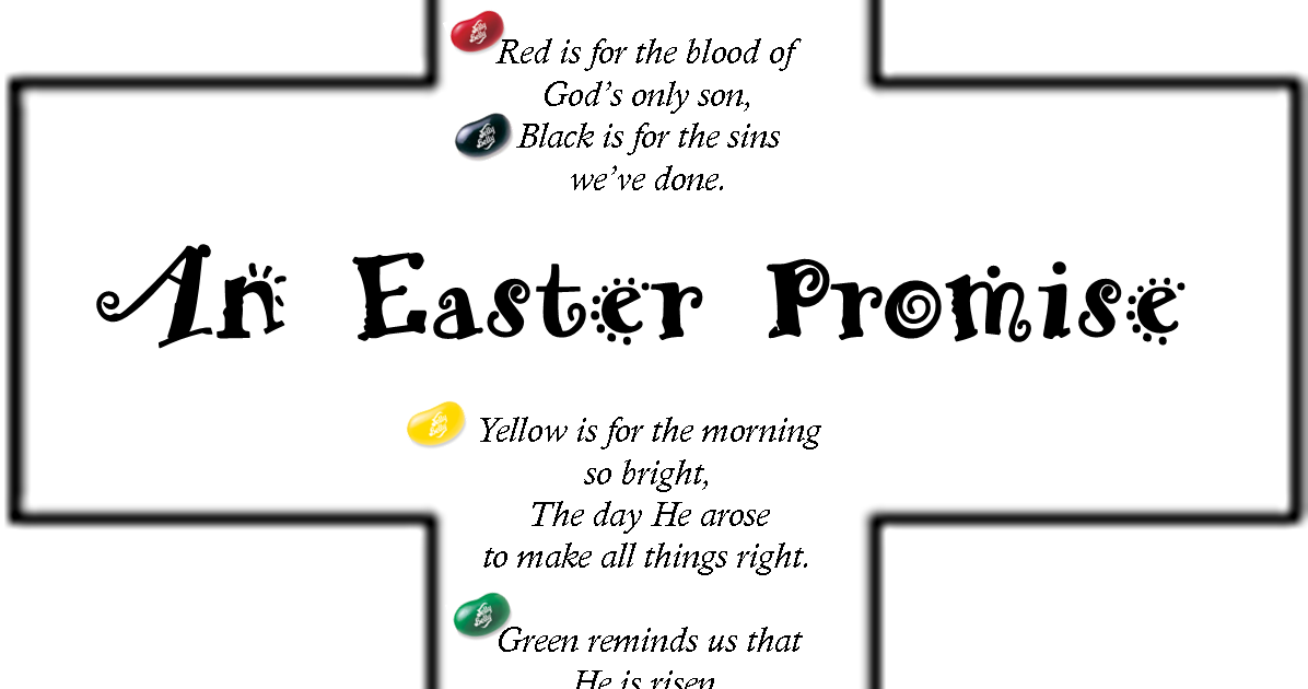 Teaching Integrity Easter Jelly Bean Poem