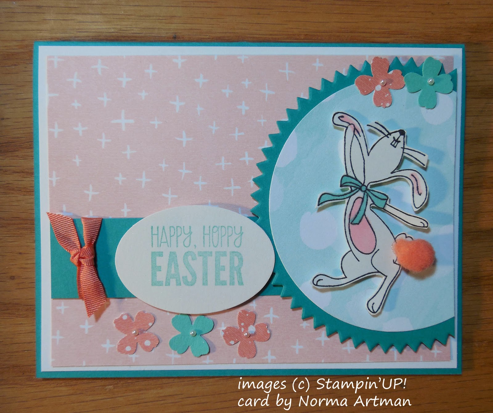 Easter Card made with Stampin'UP!'s Happy Easter Bunny