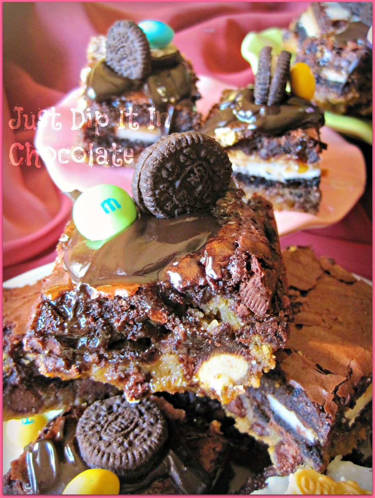 Just Dip It In Chocolate Oreo & Cookie Dough Brownies Recipe