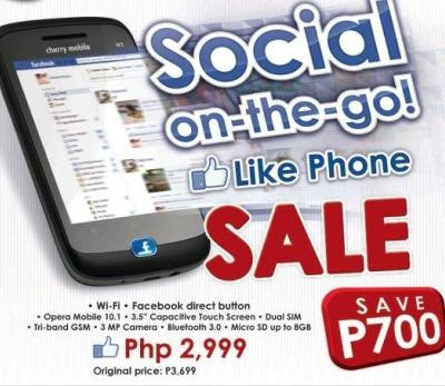 Cherry Mobile "Social on-the-go!" Sale Aug 30 to Sep 2, 2012 - CM's