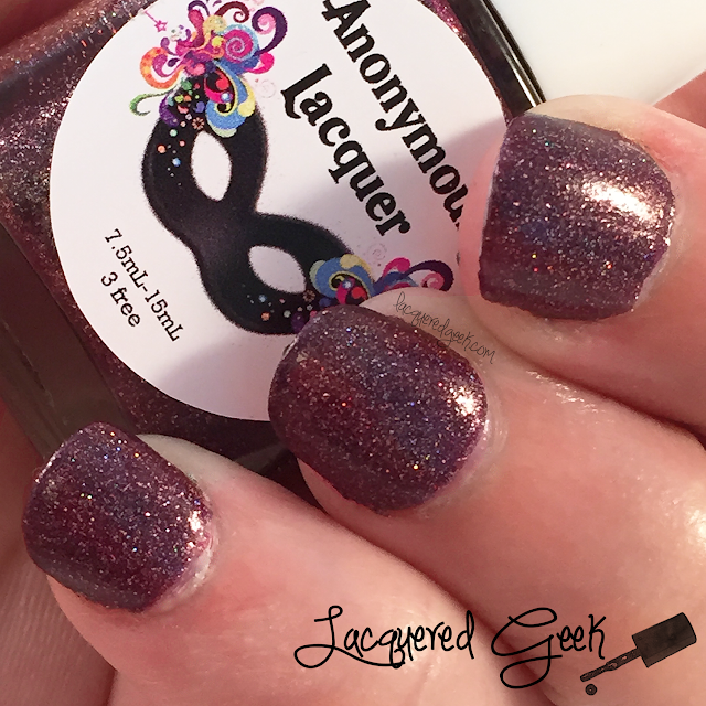 Anonymous Lacquer Fangalicious 2.0 nail polish swatch from Lacquered Geek