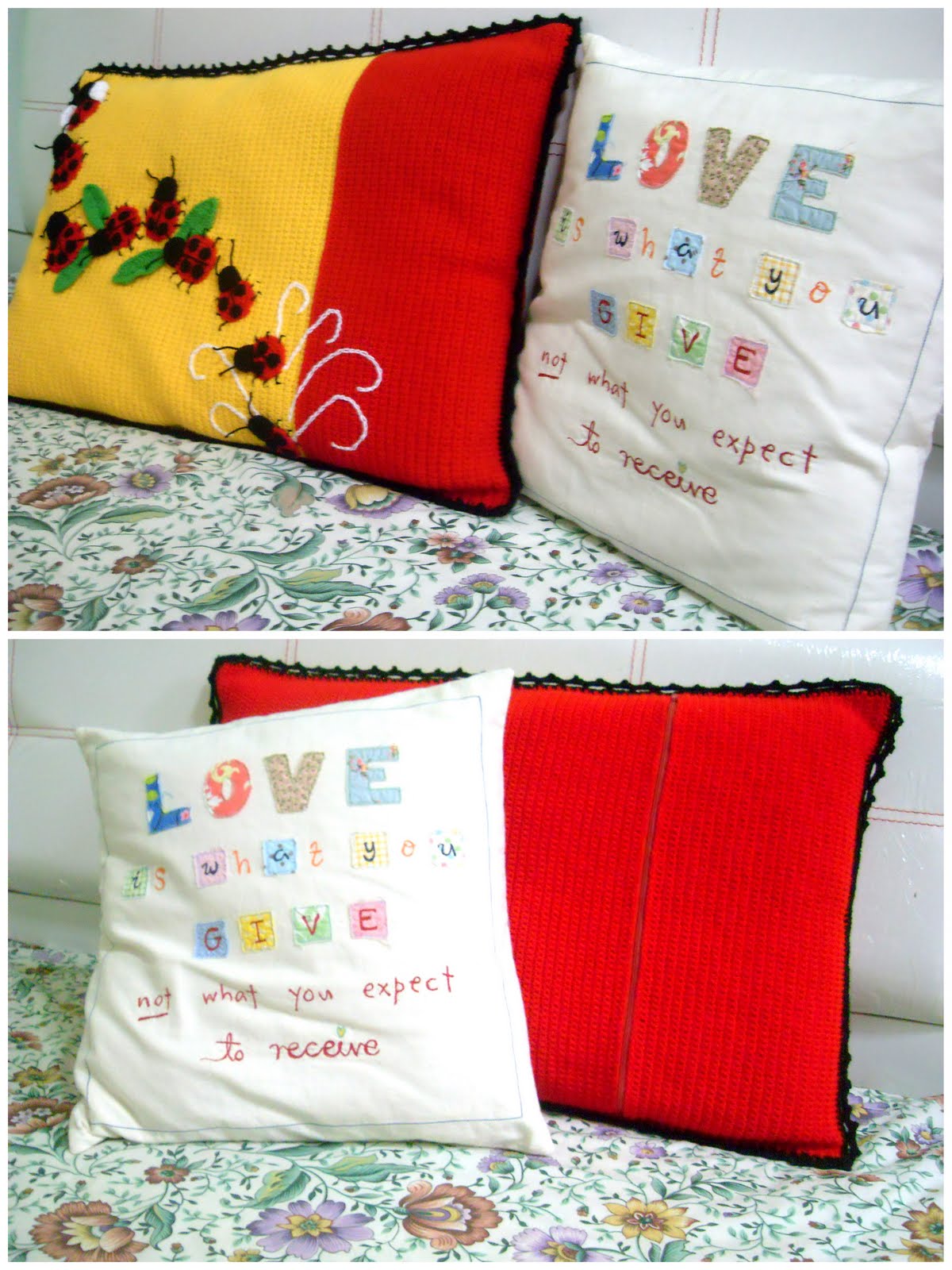 Crochet.is.Fun crocheted pillow case