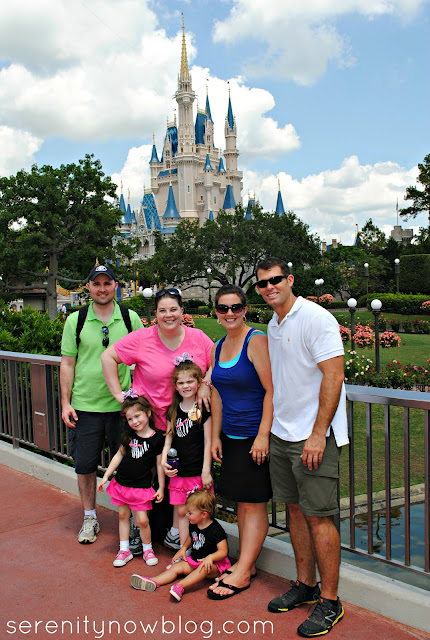 Family Picture at Magic Kingdom Castle, Serenity Now blog