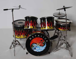 miniature drum set metalica