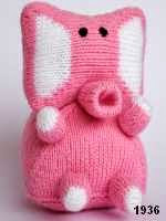 patron gratis elefante amigurumi de punto, free knit amigurumi pattern elephant