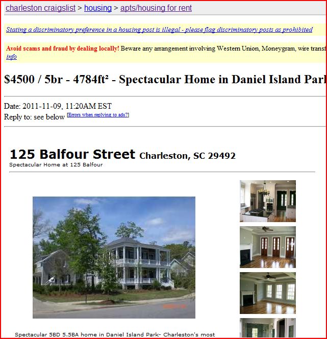 craigs list homes fo rent