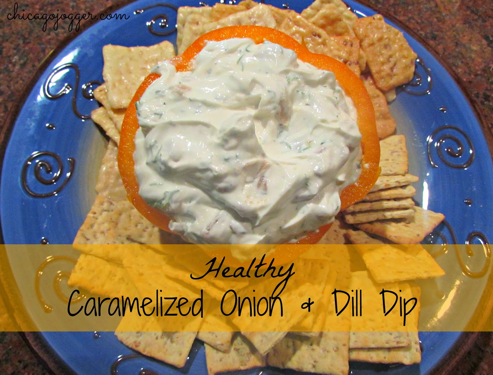 Chicago Jogger Healthy Caramelized Onion & Dill Dip.