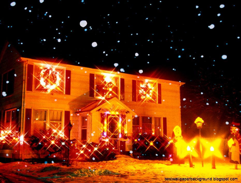 Outdoor Christmas Decorations Wallpaper
