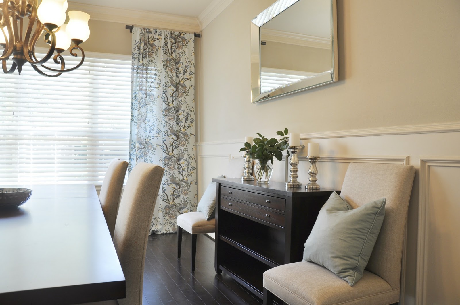 Dining Room Progress Drapes Mirror Honey We Re Home