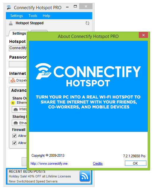 Download Connectify Hotspot Pro For Windows 7