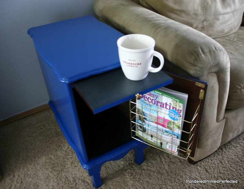 Pondered Primed Perfected End Table Makeover with Spray Paint