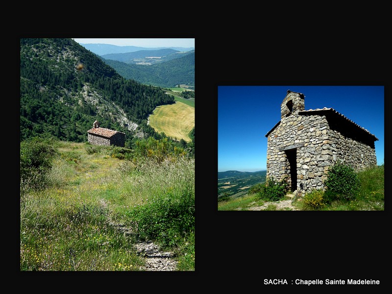 Refuge d'Art : chapelle Ste Madeleine " Alpes de Haute-Provence  clic image pour voir le diapo