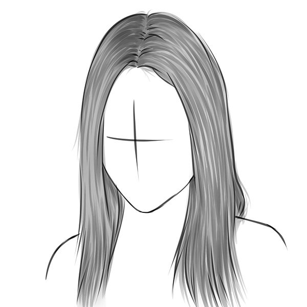 Creative Sketch How To Draw Straight Hair for Kindergarten