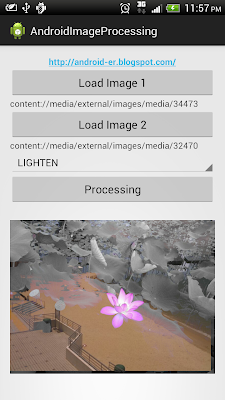 Merge images with PorterDuffXfermode