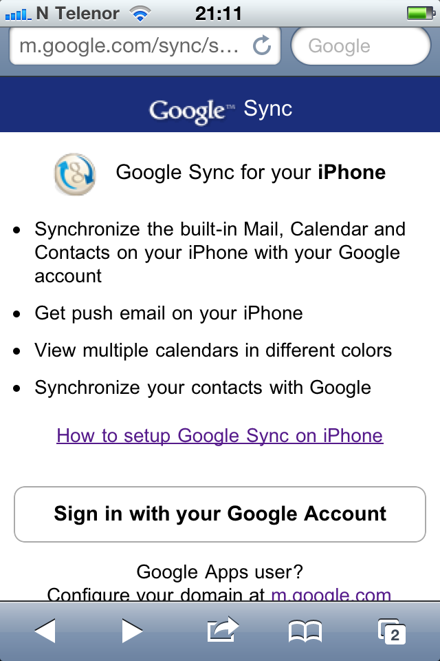 How to sync multiple Google calendars with iPhone 4