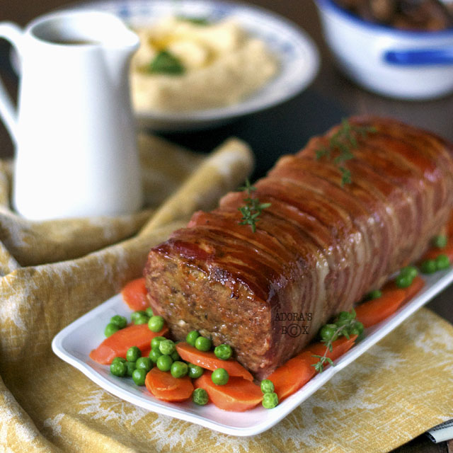 Adora's Box: BACON TOPPED MEATLOAF