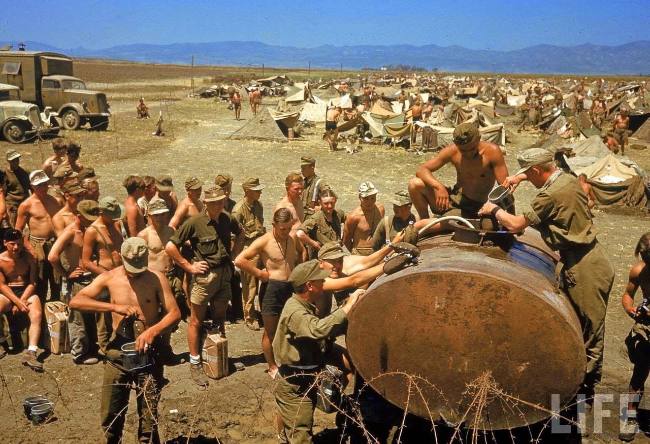 World War II in Color German POWs at El Guettar Valley