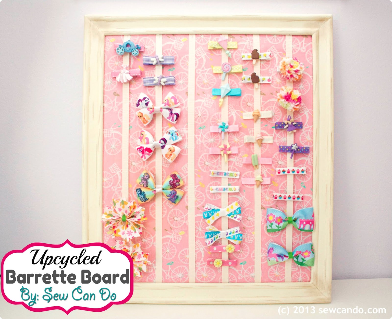 Sew Can Do Tutorial Time Upcycled Hair Barrette Board