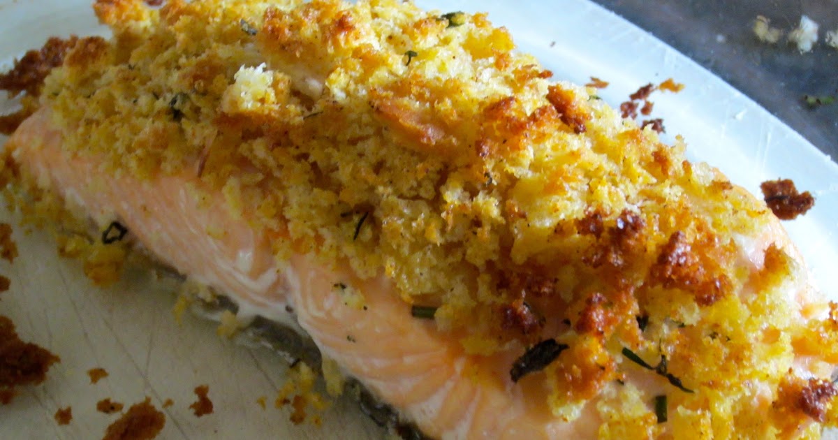 mamacook Herb Crusted Salmon for Toddlers and Adults
