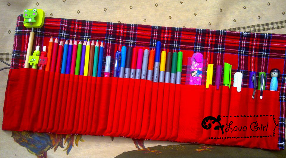 Maham's Crafty World DIY Roll up Pencil Case
