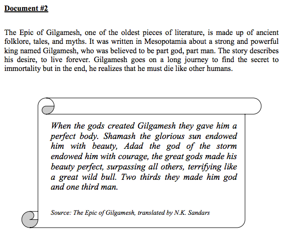 what is a good thesis statement for the epic of gilgamesh