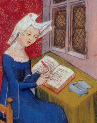Épître Othea – se conduire en Chrétien-  Christine de Pisan – France 15 eme siècle Christine-de-Pisan_détail