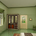 Bedroom interior with wardrobe