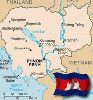 Kordinat Lokasi DAri Kerjaan Kamboja