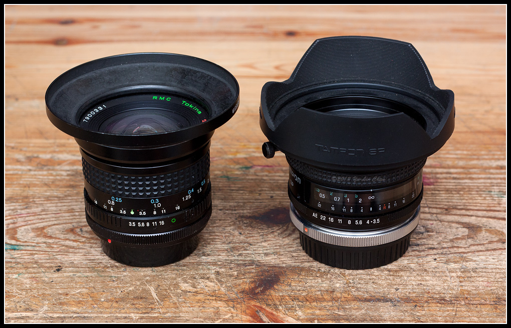 Lens Bubbles Tamron SP 17mm f3.5 vs. Tokina RMC 17mm f3.5