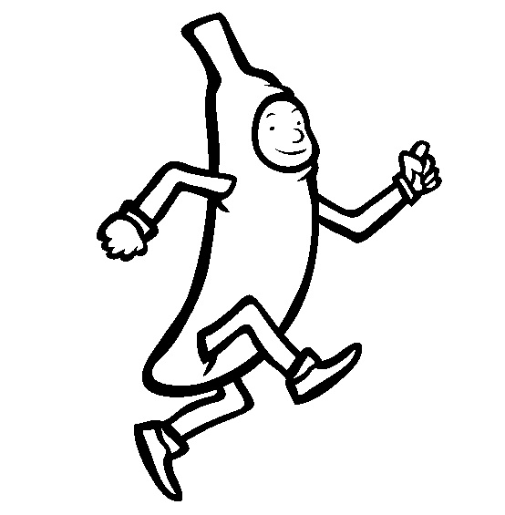 Funny Bananas Coloring Pages To Printable