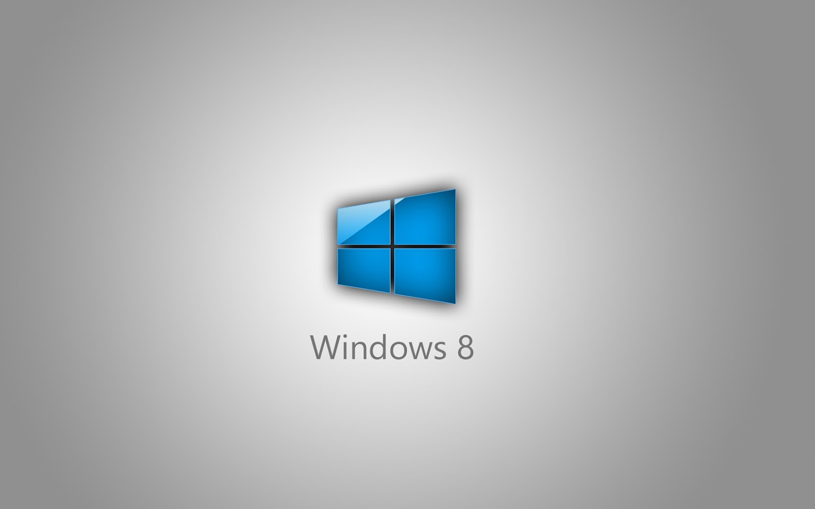 Grijze Windows 8 wallpaper met blauw raam
