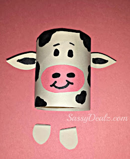 cow toilet paper roll craft