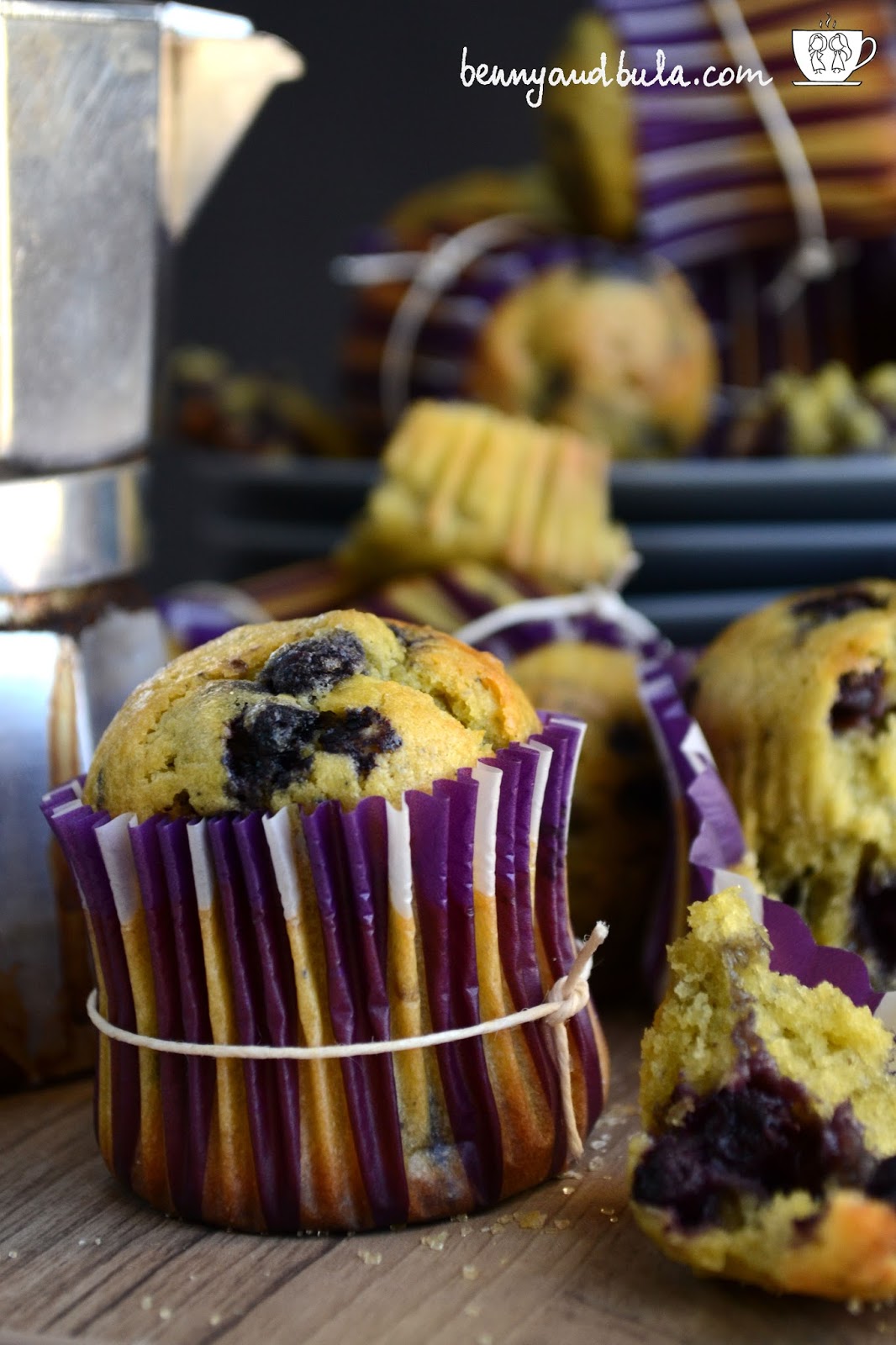 Ricetta muffin ai mirtilli/Blueberry muffins recipe