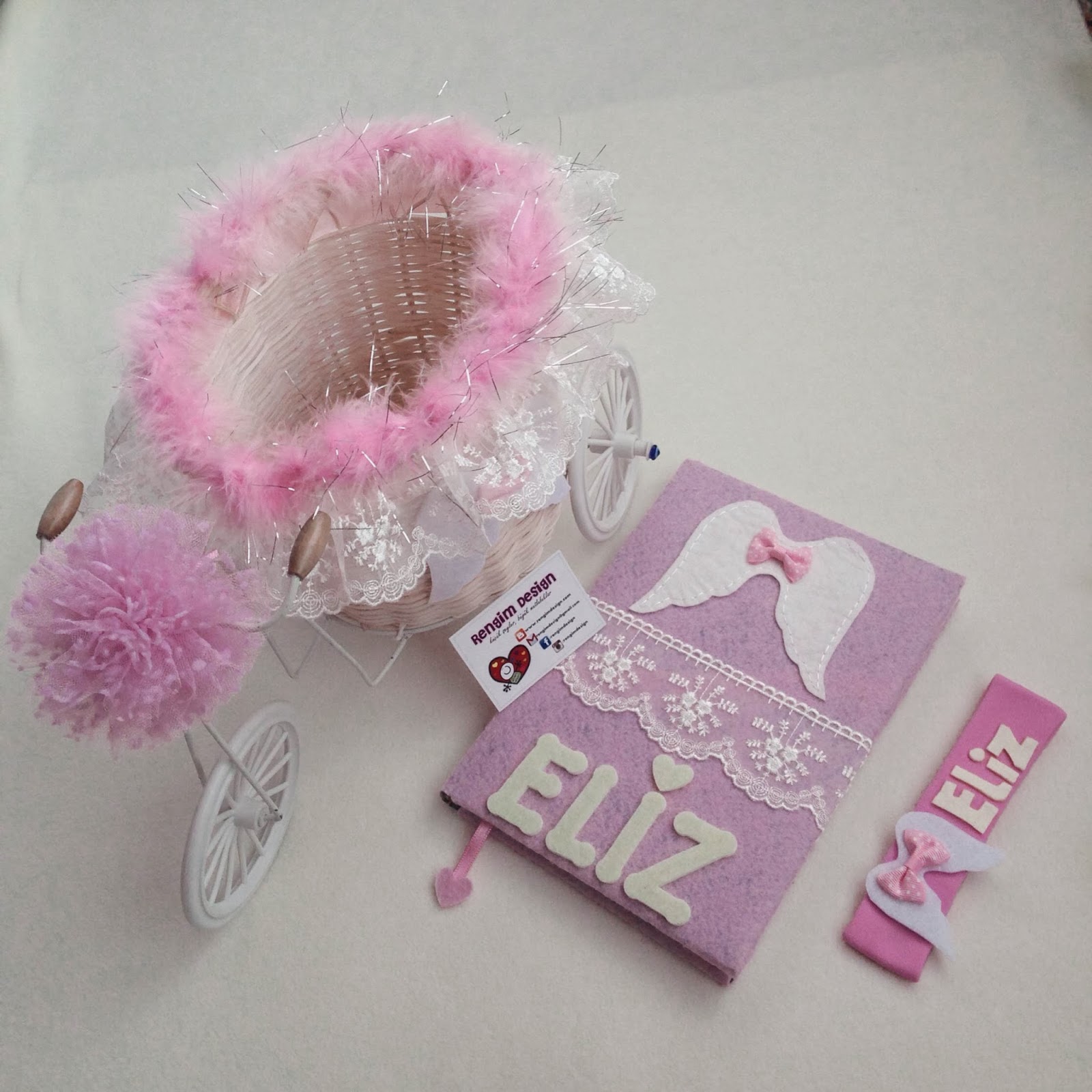 Rengim Design Keçe Bebek Şekeri / Tema Melek (Eliz Bebek) Rengim Design Keçe Bebek Şekeri / Tema Melek (Eliz Bebek)