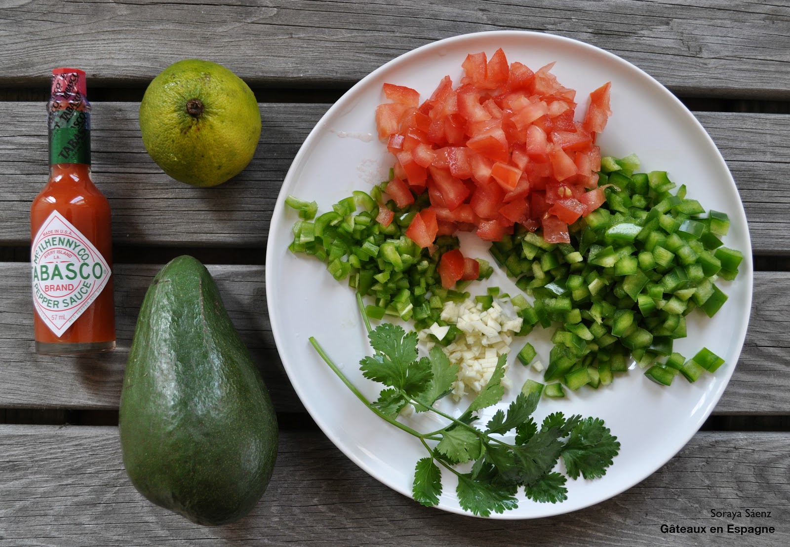 ingredients guacamole mexicain