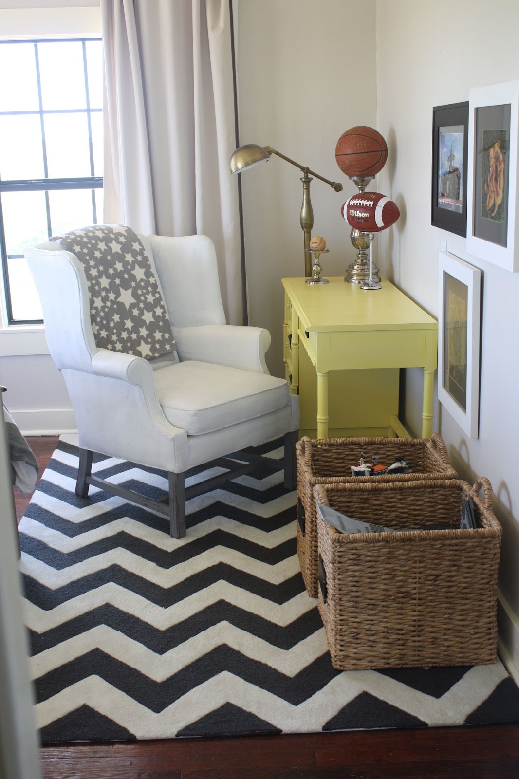 The Wright Family Sunny Yellow Desk