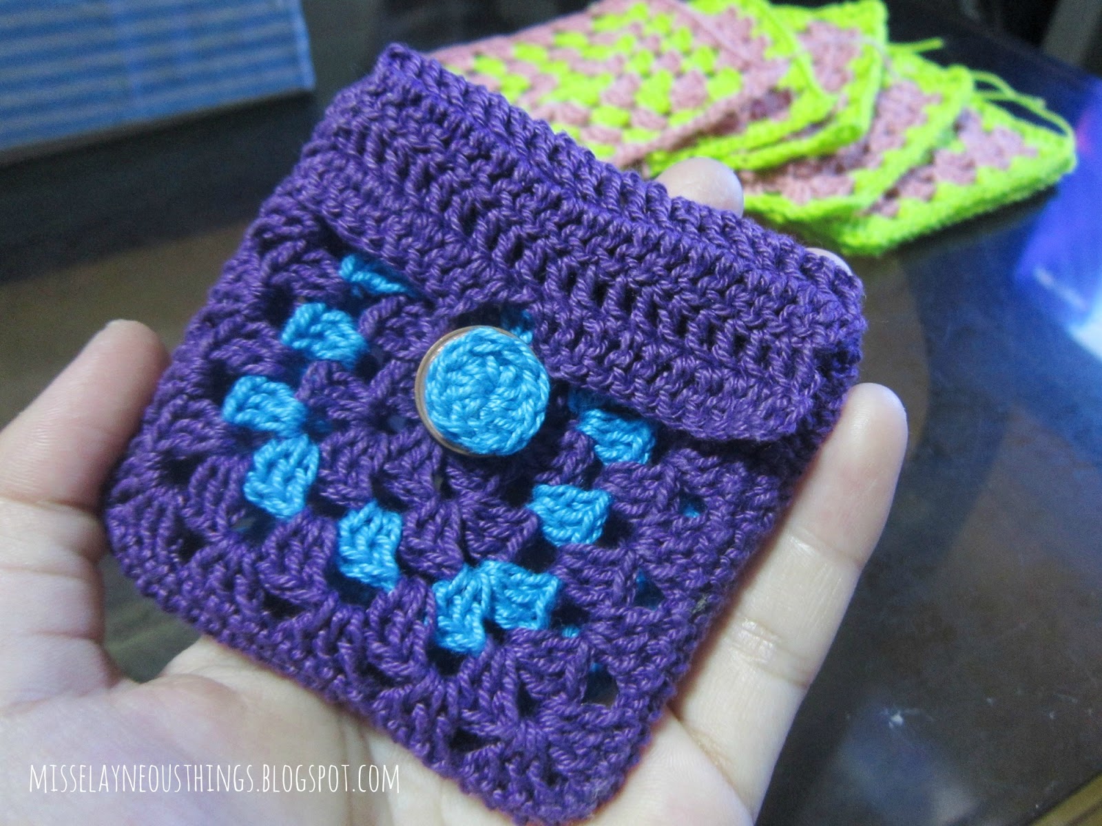 granny square pouch