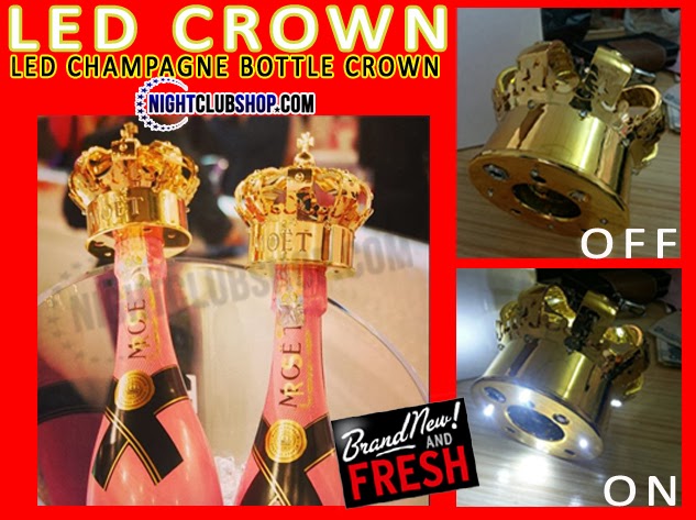 LED CROWN - LED CHAMPAGNE CROWN - LIGHT UP CROWN