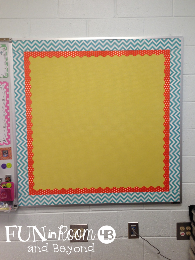 Making Bulletin Board Fabric Work {A Bright Idea} Fun in Room 4B