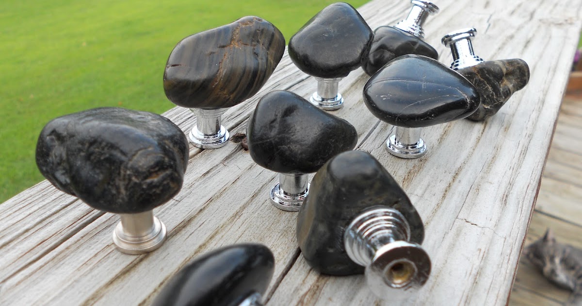 Rock Cabinet Knobs And Drawer Pulls Custom Made River Rock