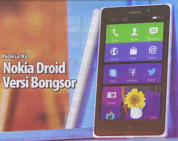 Review Nokia XL Tabloid Pulsa versi cetak