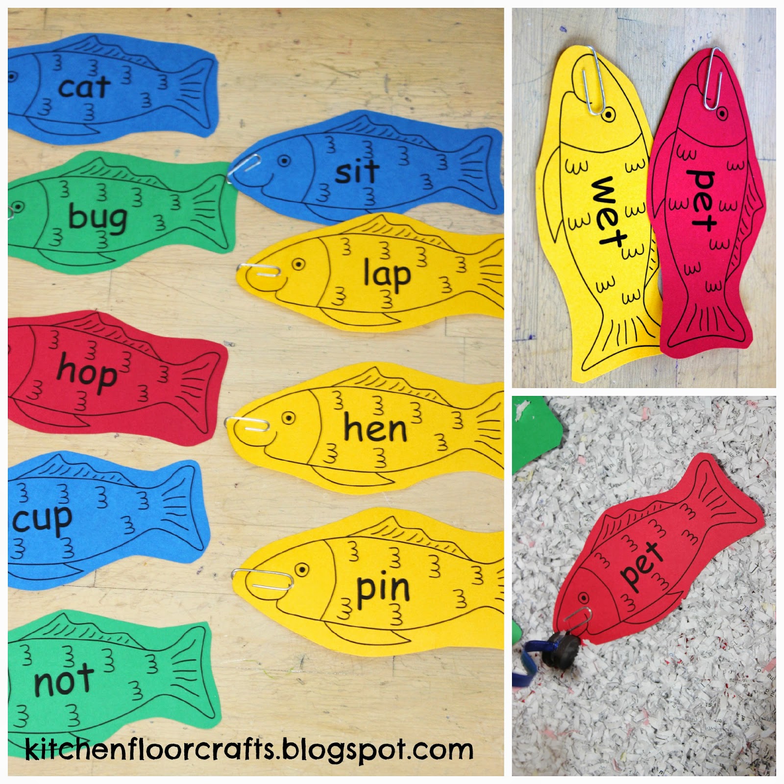 Kitchen Floor Crafts Rhyming Fish Play with Dr. Seuss