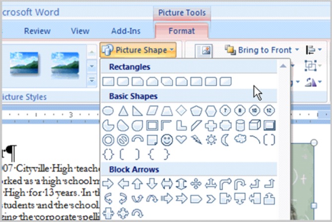 Cara Bekerja Dengan Gambar Microsoft Word 2007 Microsoft Word Tutorial