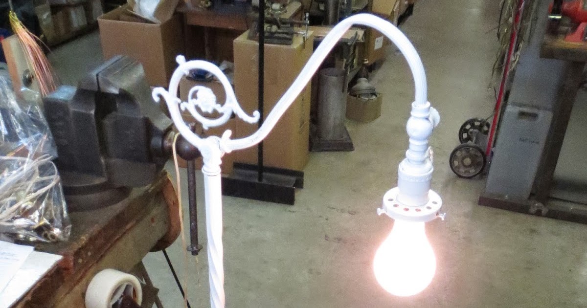 Lamp Parts and Repair Lamp Doctor White Bridge Arm Floor Lamp
