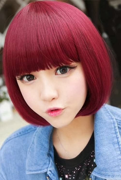 Best Short Bob Hairstyle for chinese Women 2014